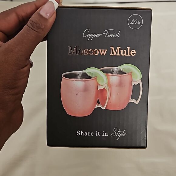 Moscow Mule Pair Of 2 Copper Finish 20oz - Picture 8 of 16